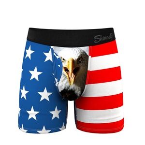 Shinesty American Flag The Mascot Ball Hammock Pouch Underwear With Fly
